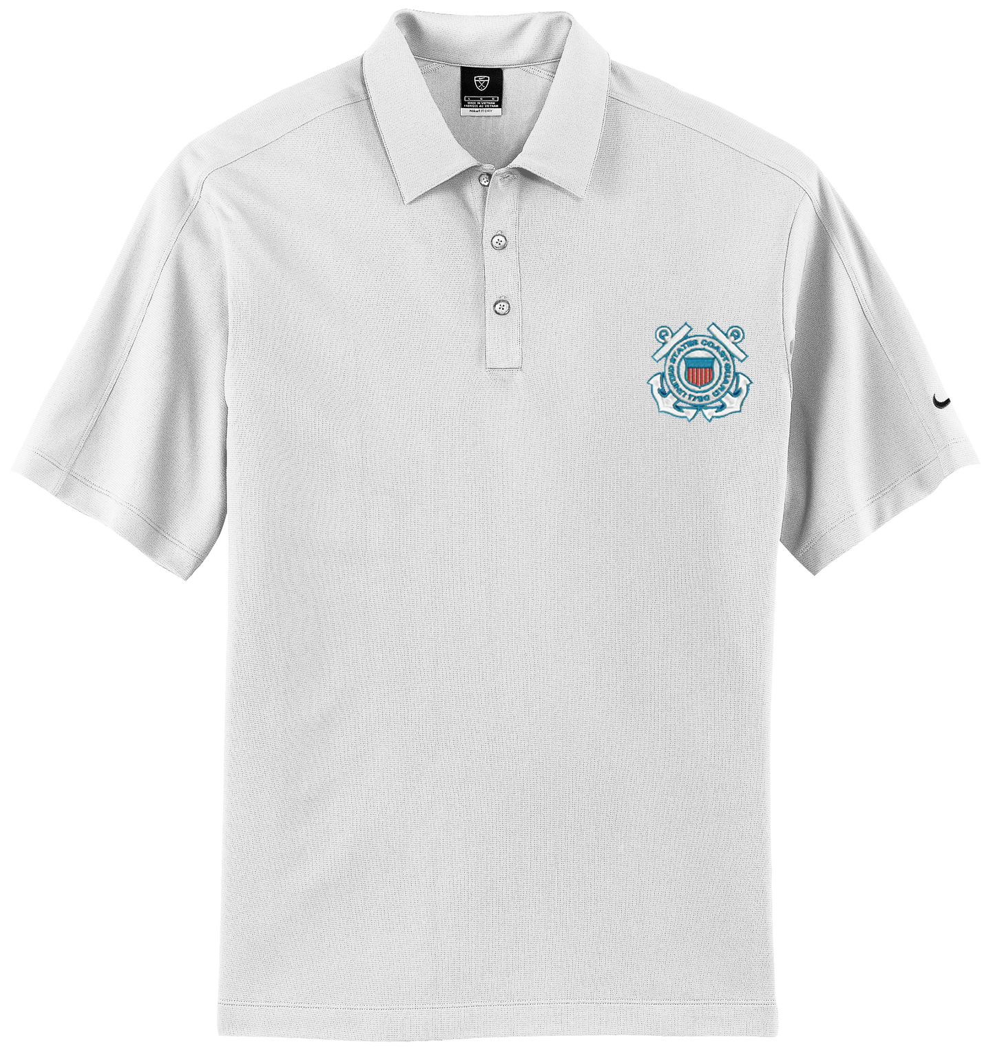 Coast Guard Crest Embroidered Nike Dri-Fit Polo
