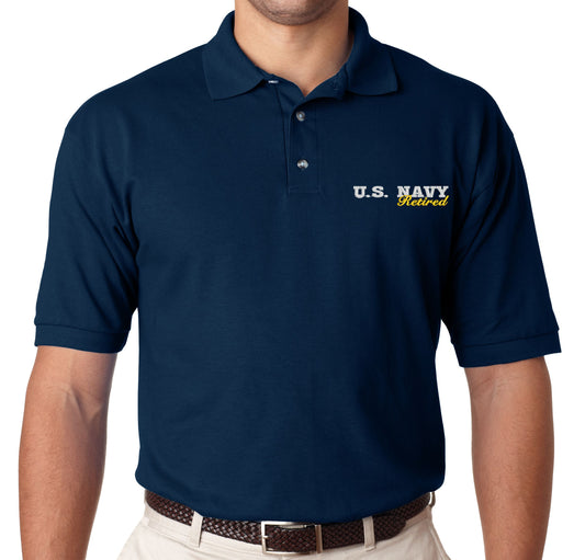 US Navy Retired Polo Shirt
