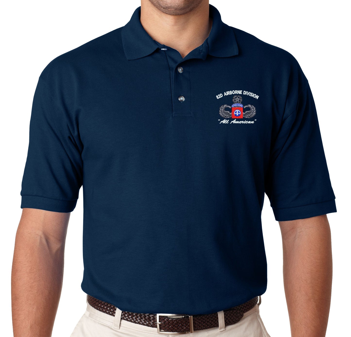 82D Airborne Master Wing Polo Shirt