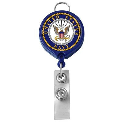 US Navy Retractable Badge Holder, Anchor