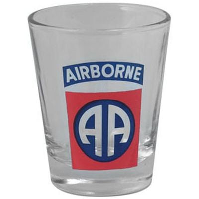 82nd Airborne Shot Glass