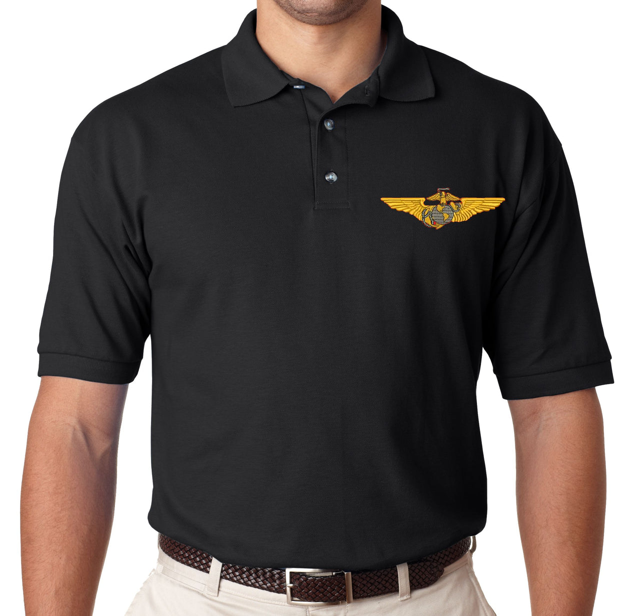 USMC Marine Corps Aviator Polo Shirt