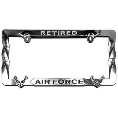 US Air Force RETIRED 3D Premium License Plate Frame