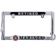 Marine Corps USMC RETIRED 3D Premium License Plate Frame