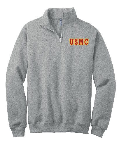 USMC 1/4 Zip Fleece Sweatshirt