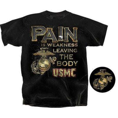 USMC Pain Is Weakness Leaving T-Shirt