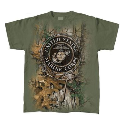 US Marine Corps Seal Realtree T-Shirt