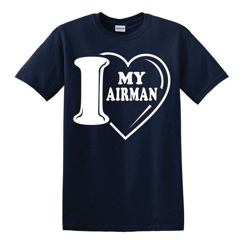 I Love My Airman Blue T-Shirt