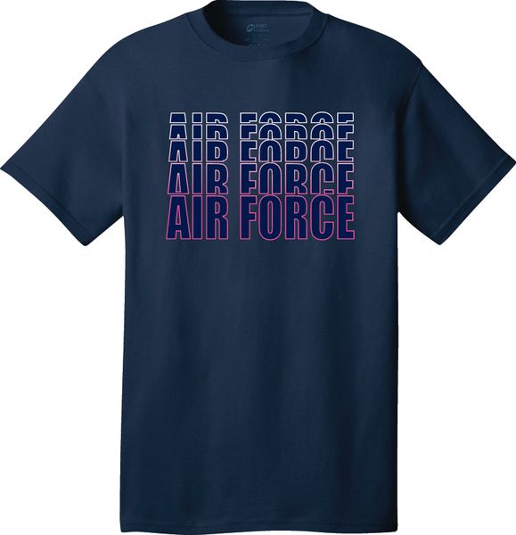 AIR FORCE AIR FORCE Repeat Blue T-Shirt