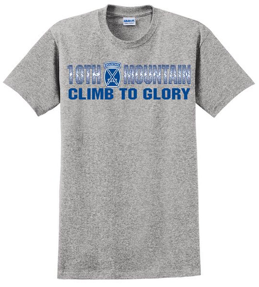 10th Mountain Division T-Shirt, Climb to Glory