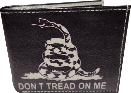 Don't Tread on Me Bi-Fold Vegan Leather Wallet