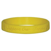 Support Our Troops Wrist Band, Yellow