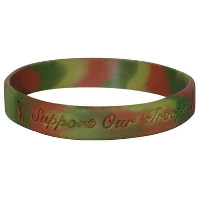 Support Our Troops Wrist Band, Camo