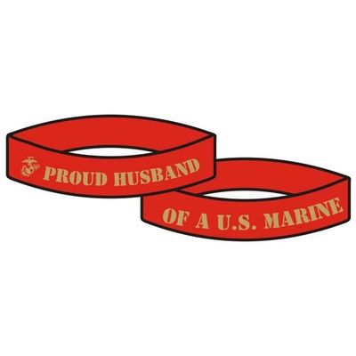 Proud Husband of a US Marine Wristband-Bracelet