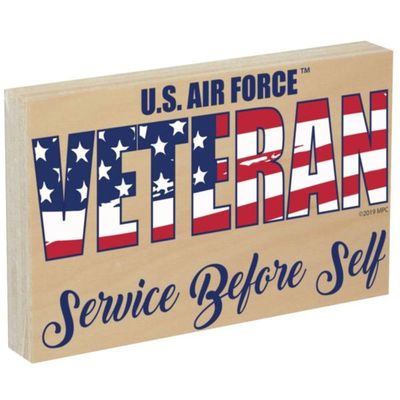 US Air Force USAF VETERAN Wood Sign