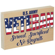 US Army VETERAN Wood Sign