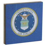 US Air Force USAF Crest Wood Sign