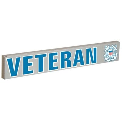 US Coast Guard USCG VETERAN Wood Sign